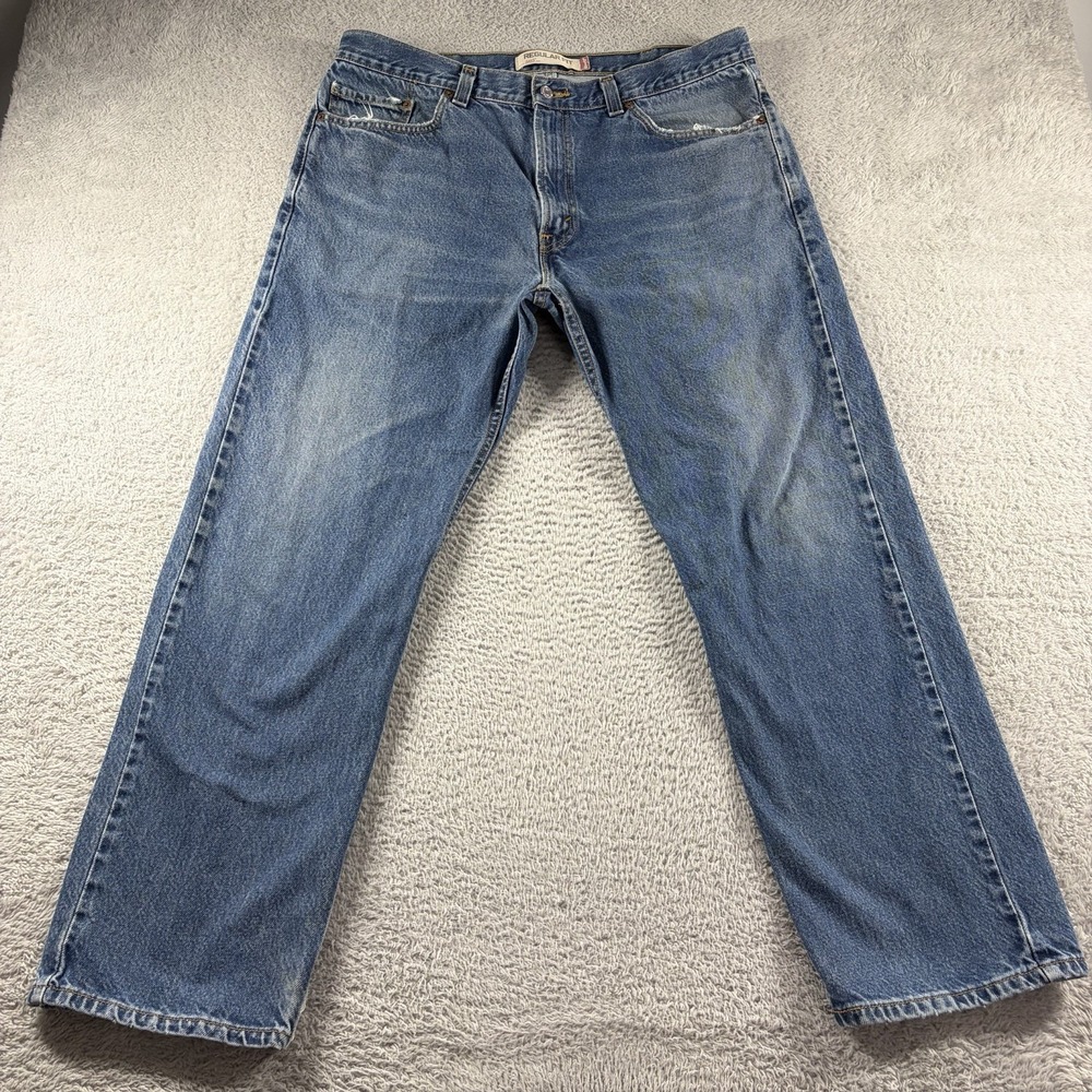 Vintage Levi 505 Jeans Mens 38x30 (Fits 36x28) Medium Wash Fading